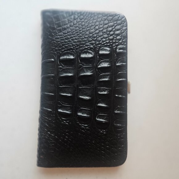 NWT Brahmin Frame Clutch Wallet Black Melbourne Y2K - Picture 3 of 5